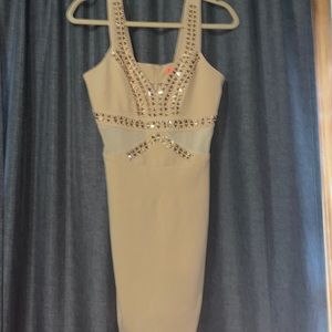 Embellished mini dress!